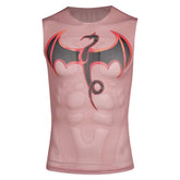 Mv Rivals (2025) Iron Fist Muscle Dragon Tattoo Vest Shirt Outfits Cosplay Costume