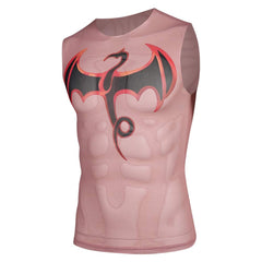 Mv Rivals (2025) Iron Fist Muscle Dragon Tattoo Vest Shirt Outfits Cosplay Costume