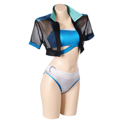 Mv Rivals (2025) Luna Snow Blue Swimsuit Outfits Cosplay Costume