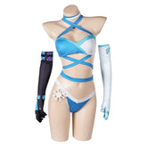 Mv Rivals (2025) Luna Snow Blue White Sexy Lingerie Outfits Cosplay Costume
