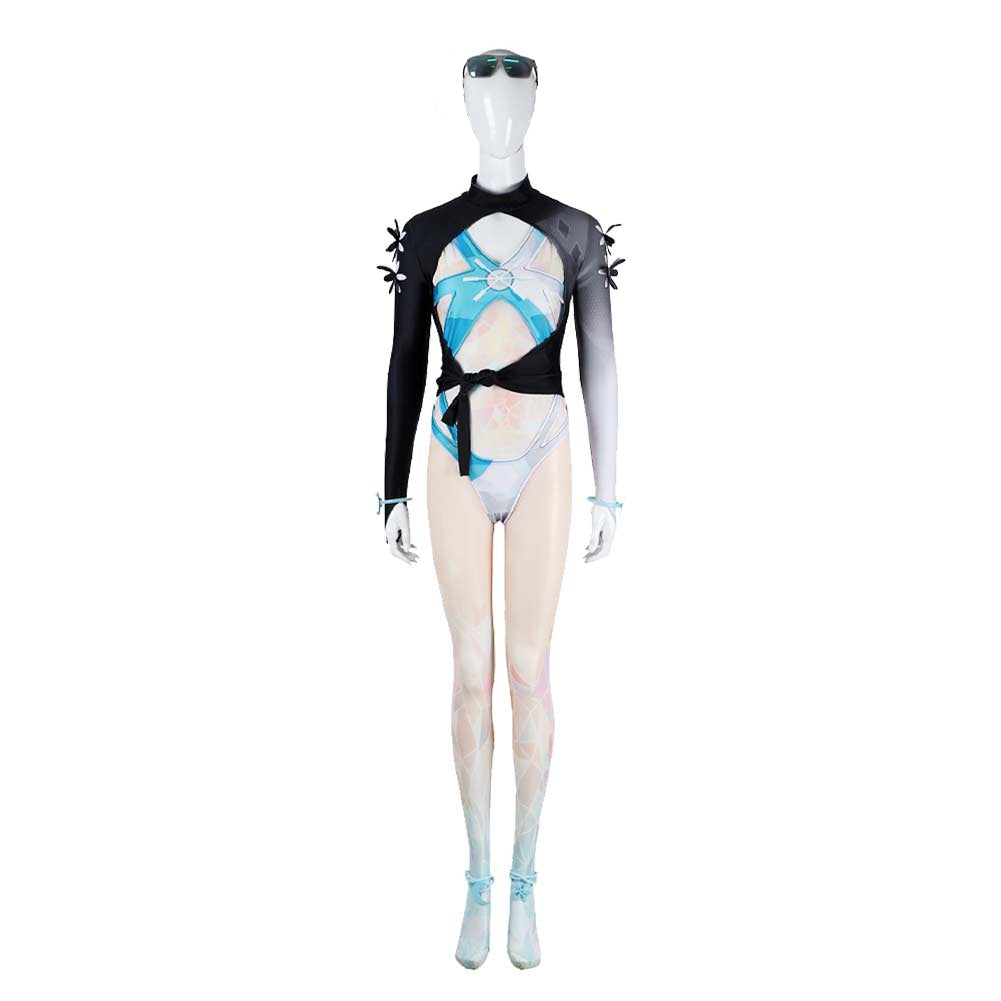 Mv Rivals (2025) Luna Snow Cool Summer Jumpsuit Set Outfits Cosplay Costume