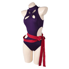 Mv Rivals (2025) Psylocke One Piece Purple Swimsuit Outfits Cosplay Costume