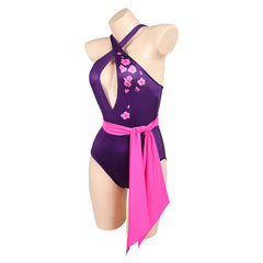 Mv Rivals (2025) Psylocke Purple Pink Swimsuit Outfits Cosplay Costume