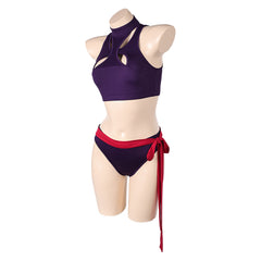 Mv Rivals (2025) Psylocke Purple Swimsuit Outfits Cosplay Costume