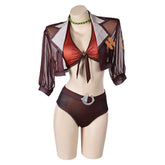 Mv Rivals (2025) Squirrel Girl Doreen Green Brown Swimsuit Outfits Cosplay Costume - Coshduk