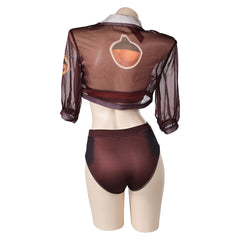 Mv Rivals (2025) Squirrel Girl Doreen Green Brown Swimsuit Outfits Cosplay Costume - Coshduk
