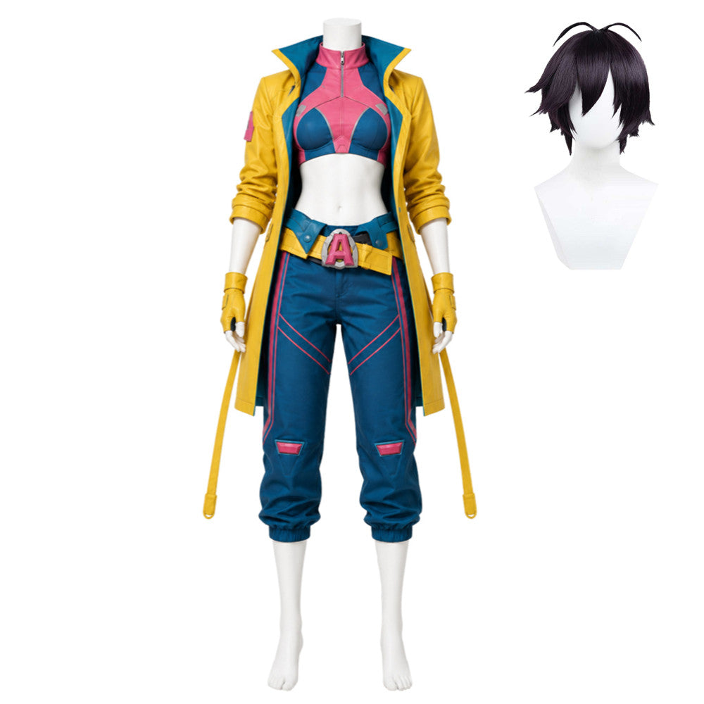 Mv Rivals Jubilee Yellow Blue Set Outfits Cosplay Costume Halloween Suit