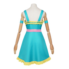 My Little Pony Equestria Girls Fluttershy Blue Dress Outfits Cosplay Costume