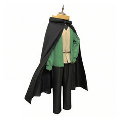 Natsuki Subaru Season 4 Black Cloak Green Set Outfits Cosplay Costume