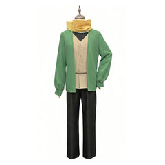 Natsuki Subaru Season 4 Black Cloak Green Set Outfits Cosplay Costume