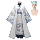 Kids Children Ne Zha 2 (2025) Ao Bing White Robe Outfits Cosplay Costume