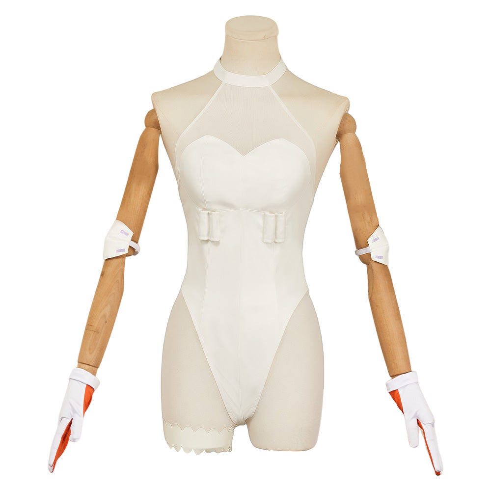 New Panty & Stocking (2025) Gunsmith Bitch White Bodysuit Set Outfits Cosplay Costume