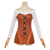 New Panty & Stocking (2025) Panty Brown Leather Dress Set Outfits Cosplay Costume