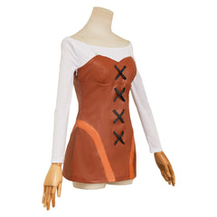 New Panty & Stocking (2025) Panty Brown Leather Dress Set Outfits Cosplay Costume