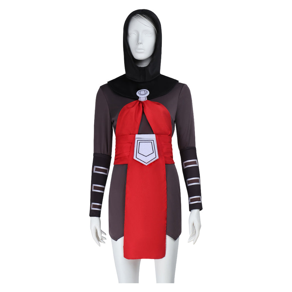 Nightsisters Asajj Ventress Black Red Outfits Cosplay Costume Halloween Carnival Suit