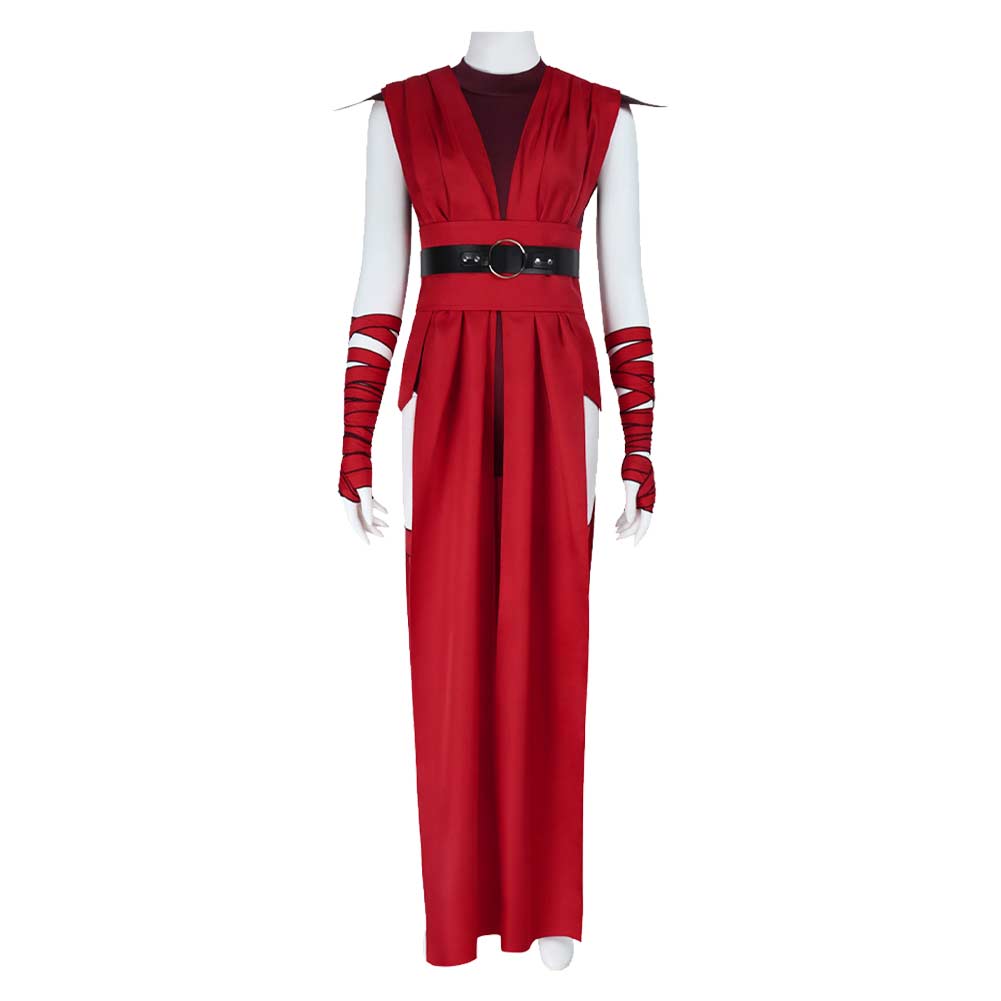 Nightsisters Merrin Red Jumpsuit Set Outfits Cosplay Costume Halloween Suit