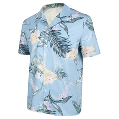 Nobody 2 (2025) Hutch Mansell Blue Printed Shirt Outfits Cosplay Costume