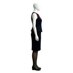 Non-Stop Nancy Hoffman Blue Red Flight Attendant Outfits Cosplay Costume