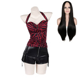 Obsession (2025) Nikki Freeman Red Vest Shorts Set Outfits Cosplay Costume
