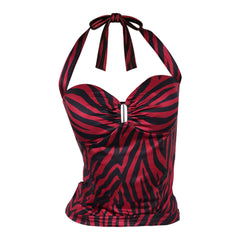 Obsession (2026) Nikki Freeman Red Black Striped Top Outfits Cosplay Costume
