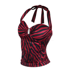 Obsession (2026) Nikki Freeman Red Black Striped Top Outfits Cosplay Costume