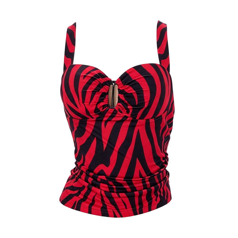 Obsession (2026) Nikki Red Striped Vest Top Outfits Cosplay Costume