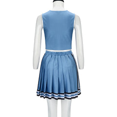 Olivia Rodrigo Good 4 U Cheerleader Blue Skirt Outfits Cosplay Costume