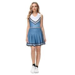 Olivia Rodrigo Good 4 U Cheerleader Blue Skirt Outfits Cosplay Costume