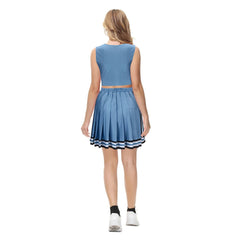 Olivia Rodrigo Good 4 U Cheerleader Blue Skirt Outfits Cosplay Costume
