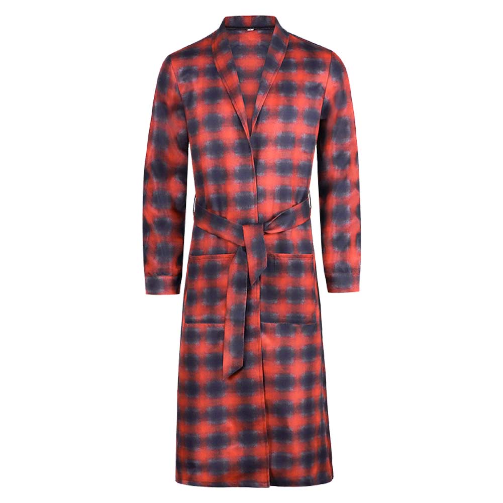 One Battle After Another (2025) Bob Ferguson Red Plaid Jacket Coat Cosplay Costume