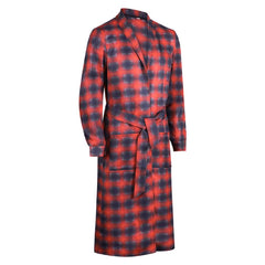 One Battle After Another (2025) Bob Ferguson Red Plaid Jacket Coat Cosplay Costume