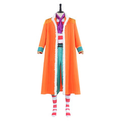 One Piece Buggy Yellow Jacket Coat Set Outfits Cosplay Costume
