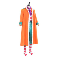 One Piece Buggy Yellow Jacket Coat Set Outfits Cosplay Costume