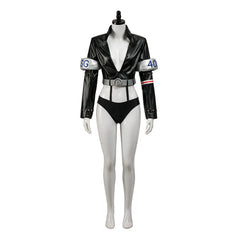 One Piece Egghead Nico Robin Black Jacket Pants Set Outfits Cosplay Costume
