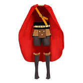 One Piece Elbaph Arc (2026) Luffy Red Brown Set Outfits Cosplay Costume