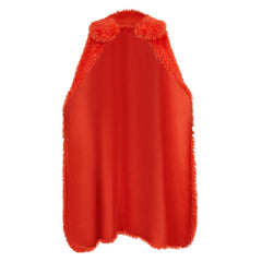 One Piece Elbaph Arc (2026) Luffy Red Plush Cloak Cape Outfits Cosplay Costume