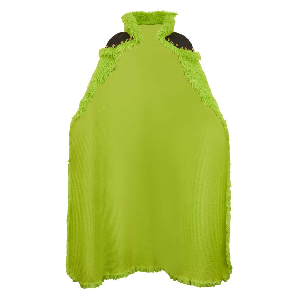 One Piece Elbaph Arc (2026) Zoro Green Plush Cloak Cape Outfits Cosplay Costume