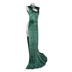 One Piece Heroines (2026) Boa Hancock Green Cheongsam Dress Outfits Cosplay Costume