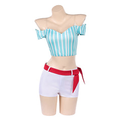 One Piece Heroines (2026) Nami Blue White Top Shorts Set Outfits Cosplay Costume
