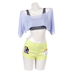 One Piece Heroines (2026) Uta Top Yellow Shorts Set Outfits Cosplay Costume