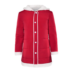 One Piece Live-action 2 (2026) Luffy Red Winter Hooded Jacket Coat Outfits Cosplay Costume
