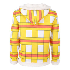 One Piece Live-action 2 (2026) Luffy Yellow Plaid Hoodie Jacket Outfits Cosplay Costume