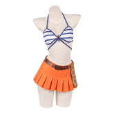 One Piece Live-action 2 (2026) Nami Blue Yellow Swimsuit Set Outfits Cosplay Costume