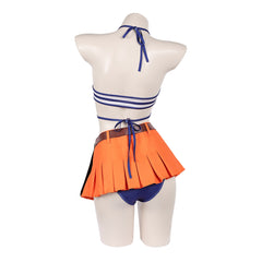 One Piece Live-action 2 (2026) Nami Blue Yellow Swimsuit Set Outfits Cosplay Costume