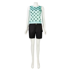 One Piece Live-action 2 (2026) Nami Green Vest Shorts Set Outfits Cosplay Costume