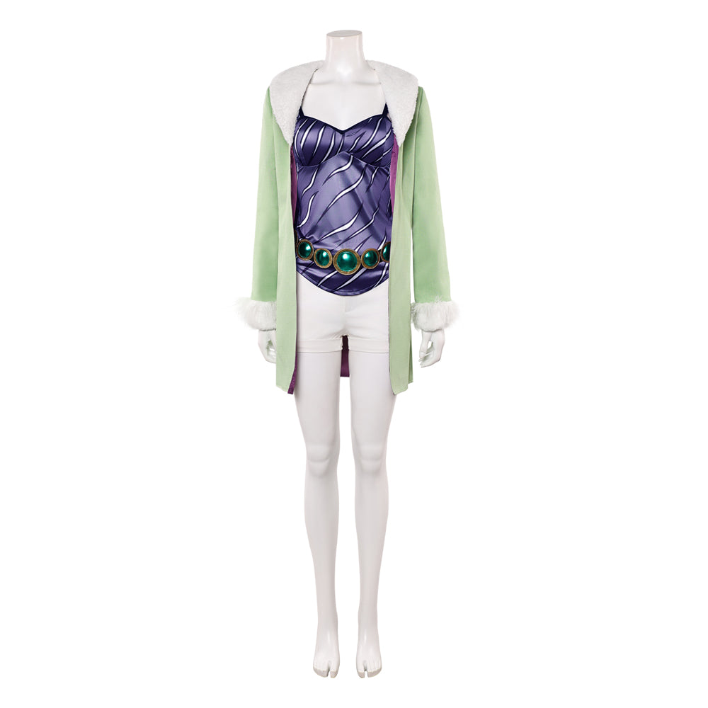 One Piece Live-action 2 (2026) Nefertari Vivi Miss Wednesday Green Coat Set Outfits Cosplay Costume