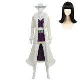 One Piece Live-action 2 (2026) Nico Robin White Coat Purple Set Cosplay Costume