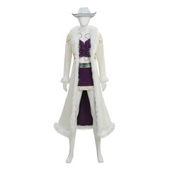 One Piece Live-action 2 (2026) Nico Robin White Coat Purple Set Cosplay Costume