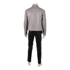 One Piece Live-action 2 (2026) Roronoa Zoro Gray Leather Jacket Set Outfits Cosplay Costume
