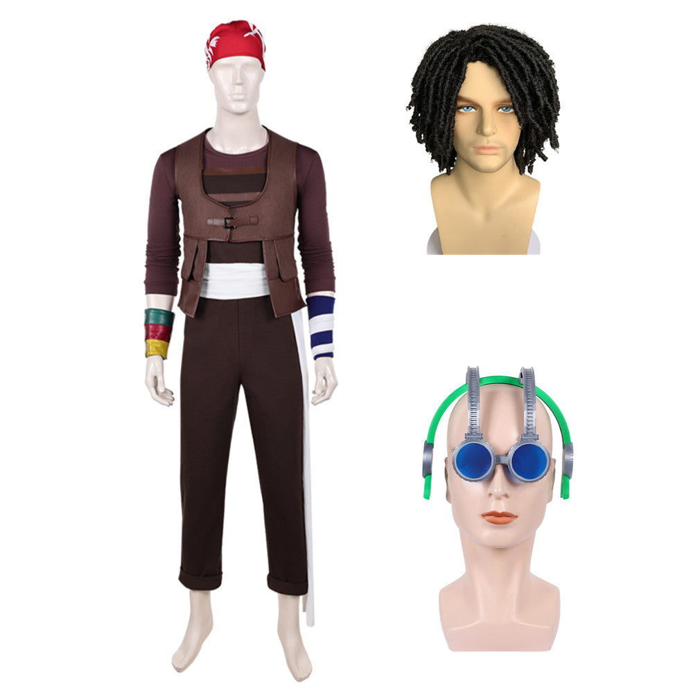 One Piece Live-action 2 (2026) Usopp Brown Black Set Outfits Cosplay Costume